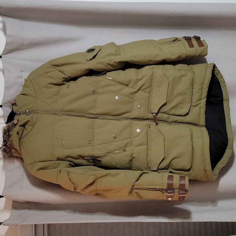 Burton green duckdown snow/ski jacket size large